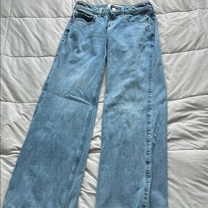 Hollister Blue Flare Wide Leg Jeans